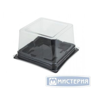 Упаковка для кондит. изделий [крышка] 138х138х95[136х136х90] мм, прозр., ПЭТ, 300 шт/кор "Протэк" РОССИЯ ПР-Т-138К