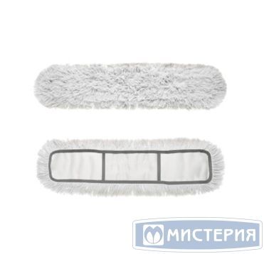 Моп плоский 600х130 мм, карман, бел., х/б "HQ Profiline" 24 шт/кор КИТАЙ 73893