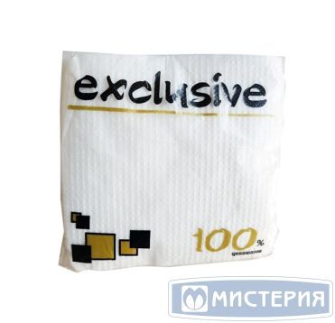 Салфетки 240х240 мм 1-сл., бел., бум., 100 шт/упак "Эксилайт" 20 упак/кор РОССИЯ