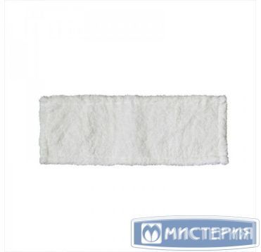 Моп плоский 400х130 мм, ухо+карман, бел., микрофибра "A-VM" 25 шт/кор РОССИЯ MF2081
