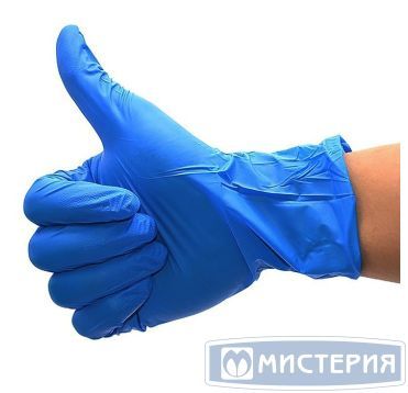 Перчатки нитриловые, р-р S, неопудрен., син., 50 пар/упак 10 упак/кор КИТАЙ 500-200