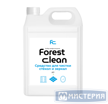 Средство для мытья стекол и зеркал "Forest Clean", канистра, 5000 мл 2 шт/кор РОССИЯ 310