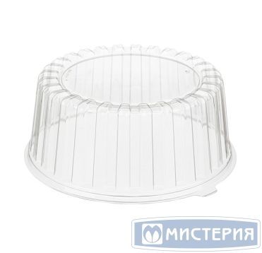 Упаковка для торта [крышка] d246хh116[d222хh113] мм, прозр., ПЭТ, 160 шт/кор "Комус" 160 шт/упак РОССИЯ Т-218/11К (П)