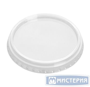 Крышка d 95мм, плоская, прозрачная, без отверстия