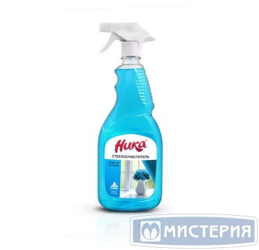 Средство для мытья стекол и зеркал "Ника" Стеклоочиститель, триггер, 750 мл 15 шт/кор РОССИЯ