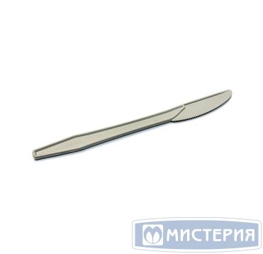 Нож одноразовый GREEN MYSTERY 165 мм, белый, кукурузный крахмал, 50 штук в упаковке, 480 штук в коробке