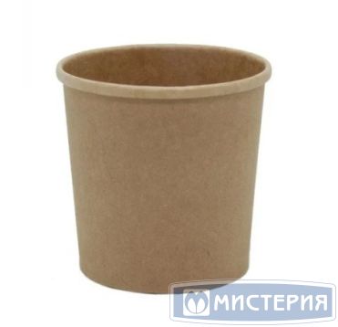 Контейнер 440 мл, d97хh106 мм, без окна, без крышки, крафт., карт., 50 шт/упак "Complement" 500 шт/кор КИТАЙ 54437