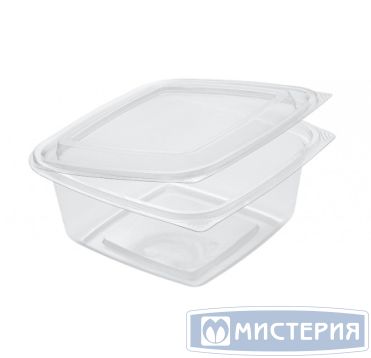 Контейнер 1000 мл 1-секц. 167х167х72 мм, неразъем.крышка, прозр., ПЭТ, 200 шт/кор "Upax-Unity" 200 шт/упак РОССИЯ СКр 17/17-1000 проз.