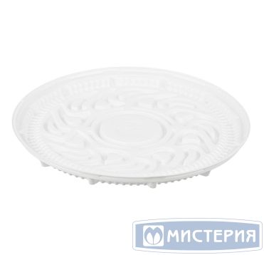 Упаковка для торта [дно] d300хh20[d265хh14] мм, бел., ПС, 100 шт/кор "Комус" 100 шт/упак РОССИЯ Т-266Д