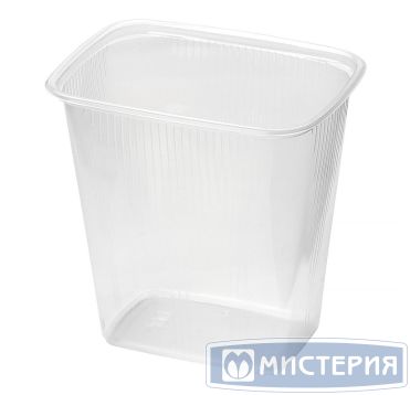 Контейнер 250 мл 1-секц. 108х82х50 мм, серия 108, без крышки, прозр., ПП, 100 шт/упак 1 000 шт/кор РОССИЯ К 108-250