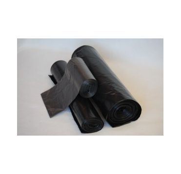 Мешок д/мусора 120л (50+20)х110см ПВД черный 10 шт/рул. 