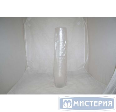 Стакан одноразовый 300 мл, прозр., ПП, 50 шт/упак 1 400 шт/кор РОССИЯ