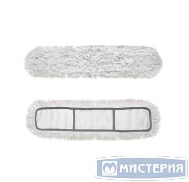 Моп плоский 600х130 мм, карман, бел., х/б "HQ Profiline" 24 шт/кор КИТАЙ 73893