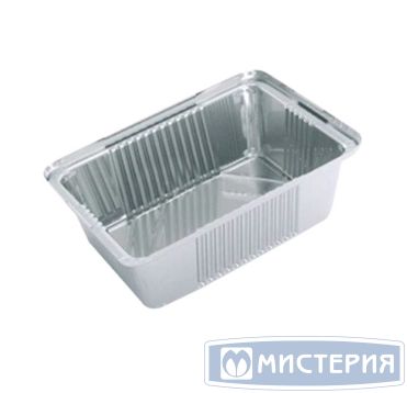 Форма алюминиевая 1-секц. 430 мл 144х119х40 мм, без крышки, алюм., 100 шт/упак 2 400 шт/кор РОССИЯ SP(RF)24L