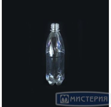 Бутылка ПЭТ 500 мл, прозр., горло d28 мм, крышка в компл., 120 шт/кор 120 шт/упак РОССИЯ
