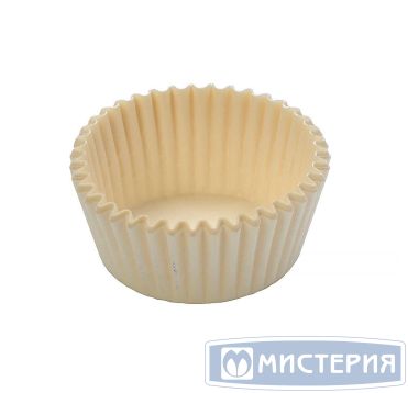 Розетка кондитерская, круглая, d 35мм, h 20мм, белая, Бумага