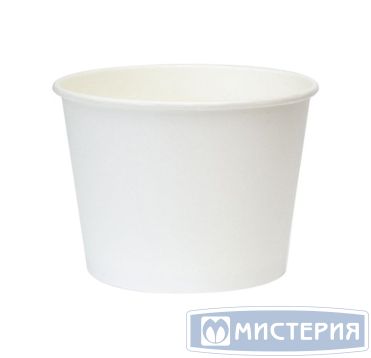 Одноразовый контейнер (салатник) с круглым дном, D - 135 мм, 900 мл, белый