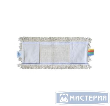 Моп плоский 400х140 мм, карман, бел., х/б "A-VM" 25 шт/кор РОССИЯ CN3050