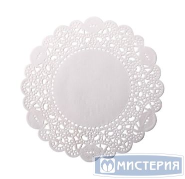 Салфетки сервировочные d 16см (внутр-10см), белые Бумага