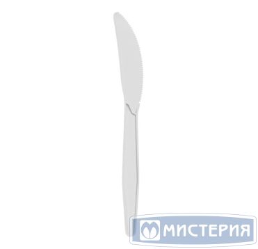 Нож одноразовый GREEN MYSTERY 163 мм, белый, кукурузный крахмал, 50 штук в упаковке, 1000 штук в коробке