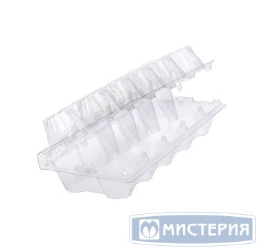 Упаковка для яиц высшей категории, 10 шт, прямоугольная, 250х111х70 мм, ПЭТ