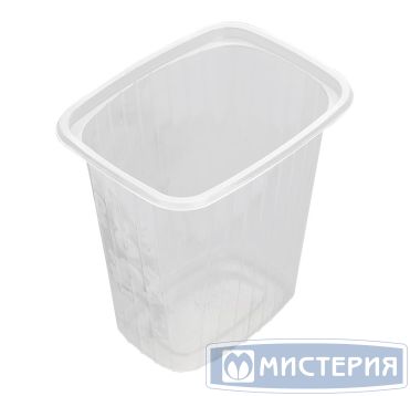 Контейнер 500 мл 1-секц. 108х82х117 мм, серия 108, без крышки, прозр., ПП, 1000 шт/кор "ЮМТ" 1 000 шт/упак РОССИЯ 108501