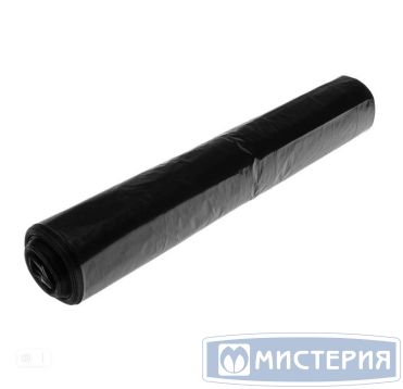 Мешок для мусора 180л, 88х110 см, 35 мкм Суперпрочный, черн., ПВД, 10 шт/рул "Plushe" 25 рул/кор РОССИЯ 19040