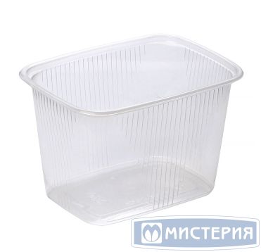 Контейнер 250 мл 1-секц. 108х82х50 мм, серия 108, без крышки, прозр., ПП, 100 шт/упак 1 000 шт/кор РОССИЯ К 108-250