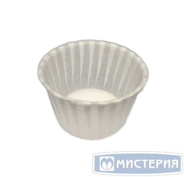 Форма для выпечки Маффин d50хh40 мм, бел., бум., 100 шт/упак 20 упак/кор РОССИЯ MFF 50/40W