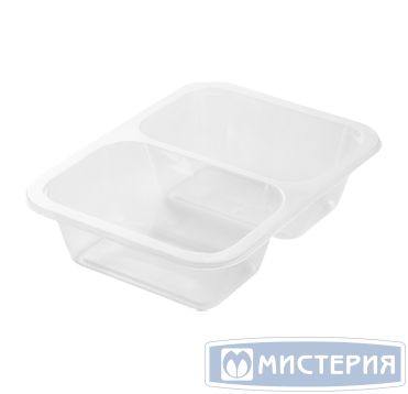 Контейнер под запайку 615 мл, 1-секц. 187х137х36 мм, прозр., ПП, 40 шт/упак "Upax-Unity" 480 шт/кор РОССИЯ 187_137_36 мм прозр.фреш