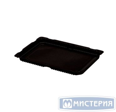 Контейнер для суши 1-секц. 260х185х20 мм, без крышки, черн., ПЭТ, 360 шт/кор "Комус" 360 шт/упак РОССИЯ С-29Д ПЭТ