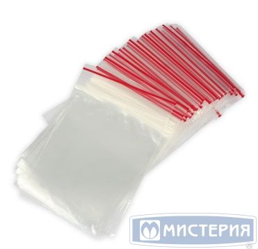 Пакет Zip-Lock 120х170 мм, прозр., ПВД, 100 шт/упак 150 упак/кор КИТАЙ 0000114579