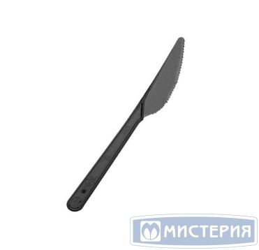 Нож одноразовый Кристалл 180 мм, черн., ПС, 100 шт/упак 2 400 шт/кор РОССИЯ