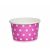 Креманка картонная Горошек, 125 мл, диаметром 75 мм
